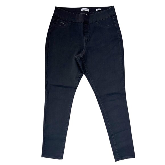 Nine West Heidi Pull-On Skinny Black Jeans Size 12 - Picture 1 of 7